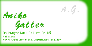 aniko galler business card